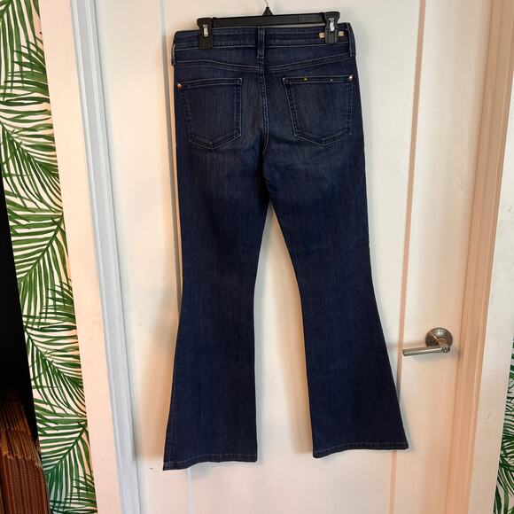 Anthropologie Pilcro and the Letterpress Blue Mid-Rise Flare Jeans Size 28 - Picture 3 of 8